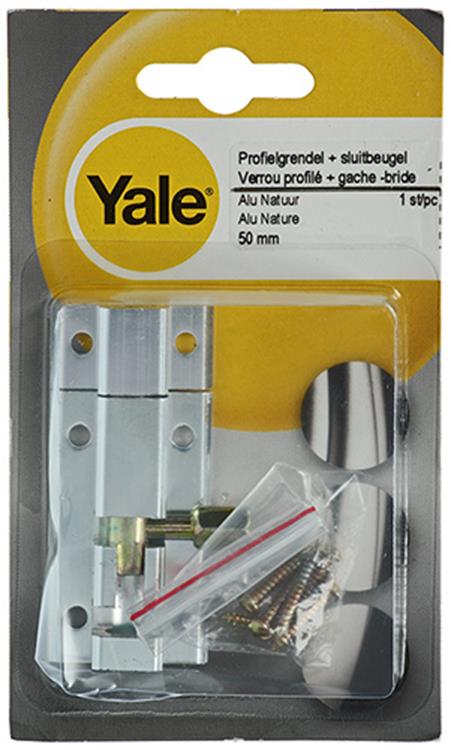 Afbeelding laden in galerijviewer, Yale 1019185 - profielgrendel met sluitbeugel, alu f1 50mm | 5 stuks
