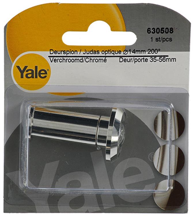 Afbeelding laden in galerijviewer, Yale 1019201 - deurspion 200° verchroomd 14mm | 3 stuks