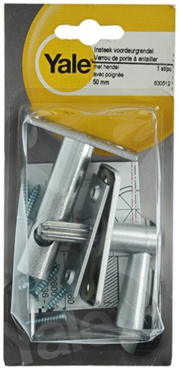 Afbeelding laden in galerijviewer, Yale 1019203 - 1 insteekvoordeurgrendel + hendel 50mm 2600-04 | 5 stuks