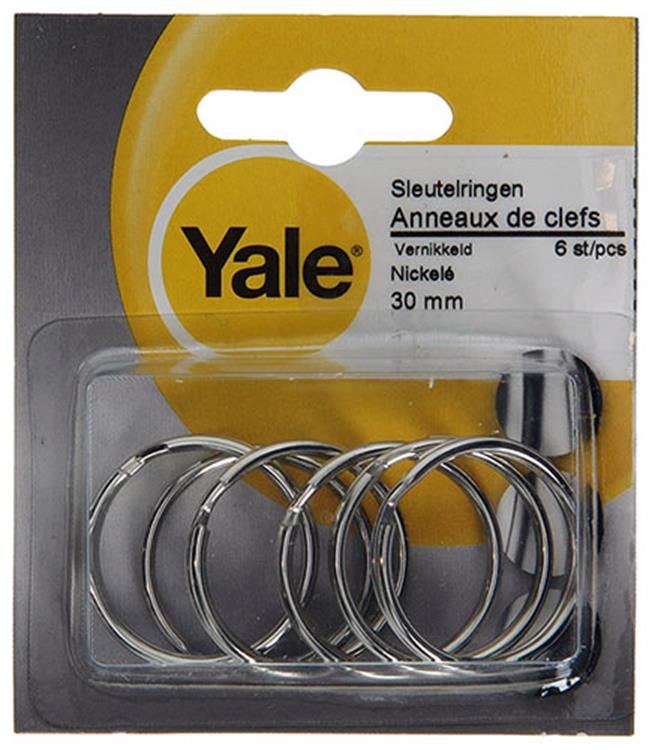 Afbeelding laden in galerijviewer, Yale 1019227 - 6 sleutelringen 30mm | 10 stuks