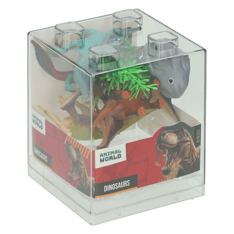 Afbeelding laden in galerijviewer, Johntoy animal world - dinosaurus set - 8dlg.