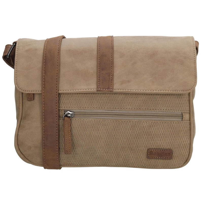Cargue la imagen en el visor de la galería, Beagles brunete schoudertas 23x27x7cm taupe