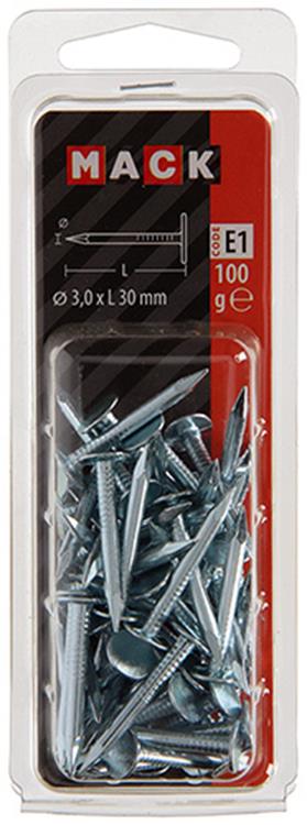 Afbeelding laden in galerijviewer, Mack 1017206 - schalienagel staal verzinkt 100 gr 3,5 x 60 mm | 5 stuks