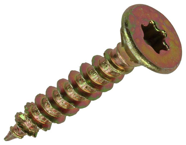Afbeelding laden in galerijviewer, Mack 1017311 - spaanplschr.vzkop-zelfb. geelverz. 15 st 5,0 x 30 mm | 10 stuks