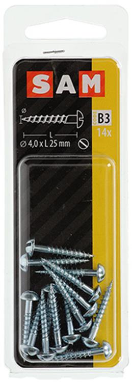 Afbeelding laden in galerijviewer, Mack 1017373 - houtschroef bolkop staal verzinkt 14 st 4,0 x 25 mm | 10 stuks