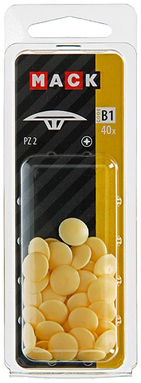 Afbeelding laden in galerijviewer, Mack 1017395 - afdekkapje vr pz schr.kunst. beige 40 st pz 2 | 10 stuks