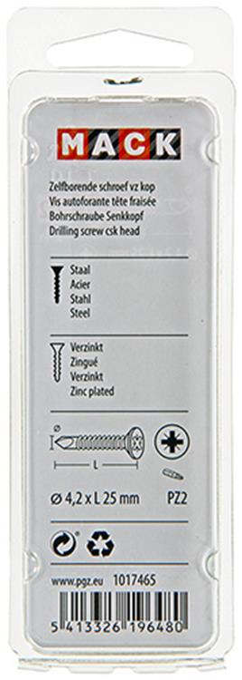 Laden Sie das Bild in Galerie -Viewer, Mack 1017465 - zelfborende schroef vz kop verz. 24 st 4,2 x 25 mm | 10 stuks
