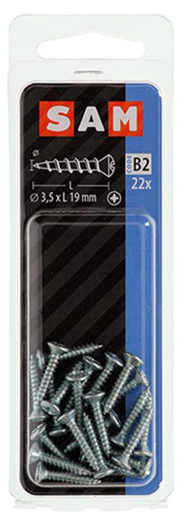 Afbeelding laden in galerijviewer, Mack 1017484 - zelftappende schroef bvk verz.22 st 3,5 x 19 mm | 10 stuks