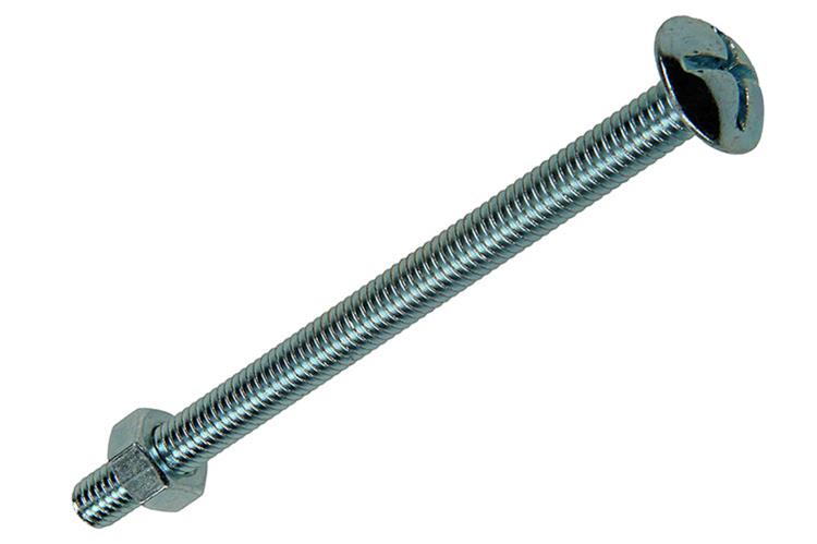 Afbeelding laden in galerijviewer, Mack 1017558 - kachelbout + moer staal verzinkt 4 st m6 x 80 mm | 5 stuks