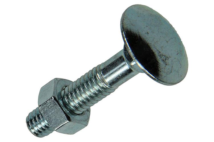 Afbeelding laden in galerijviewer, Mack 1017568 - houtbout + moer staal verzinkt8 st m6 x 30 mm | 5 stuks