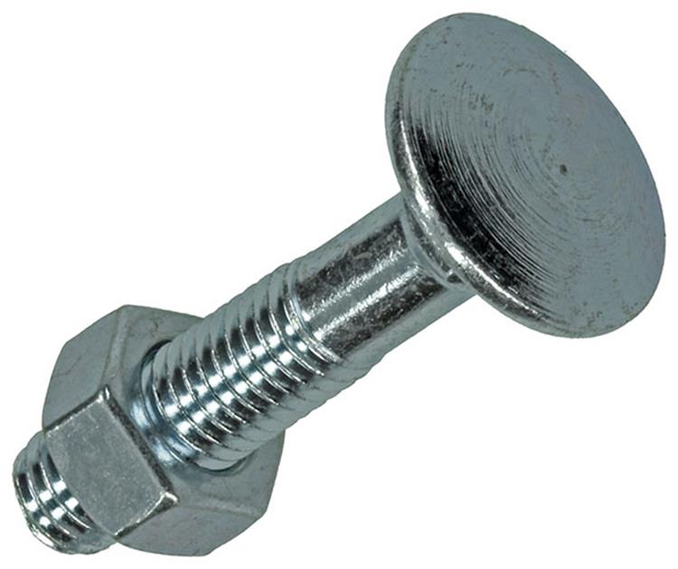 Afbeelding laden in galerijviewer, Mack 1017580 - houtbout + moer staal verzinkt5 st m8 x 40 mm | 5 stuks