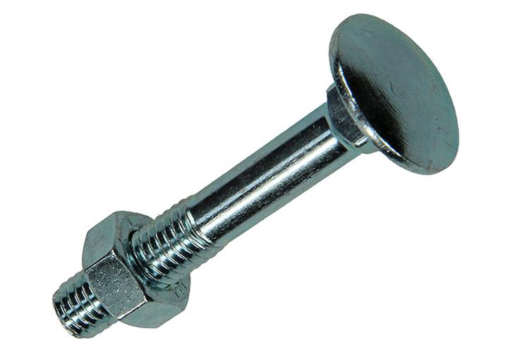 Afbeelding laden in galerijviewer, Mack 1017581 - houtbout + moer staal verzinkt5 st m8 x 50 mm | 5 stuks