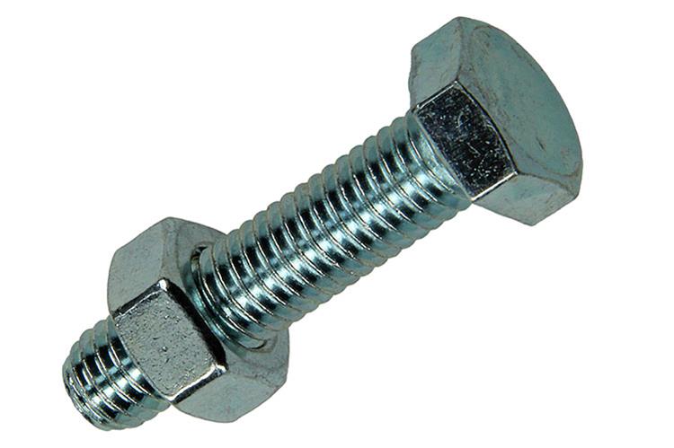 Afbeelding laden in galerijviewer, Mack 1017614 - tapbout + moer staal verzinkt 5 st m8 x 35 mm | 5 stuks