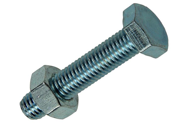Afbeelding laden in galerijviewer, Mack 1017622 - tapbout + moer staal verzinkt 2 st m10 x 50 mm | 5 stuks
