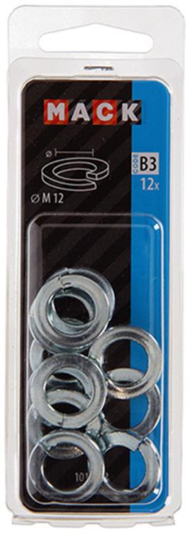 Afbeelding laden in galerijviewer, Mack 1017758 - veerring staal verzinkt 12 st m 12 | 10 stuks