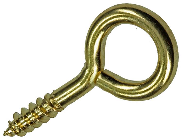 Afbeelding laden in galerijviewer, Mack 1019694 - schroefoog messing 3 st 3,5 x 20mm | 10 stuks