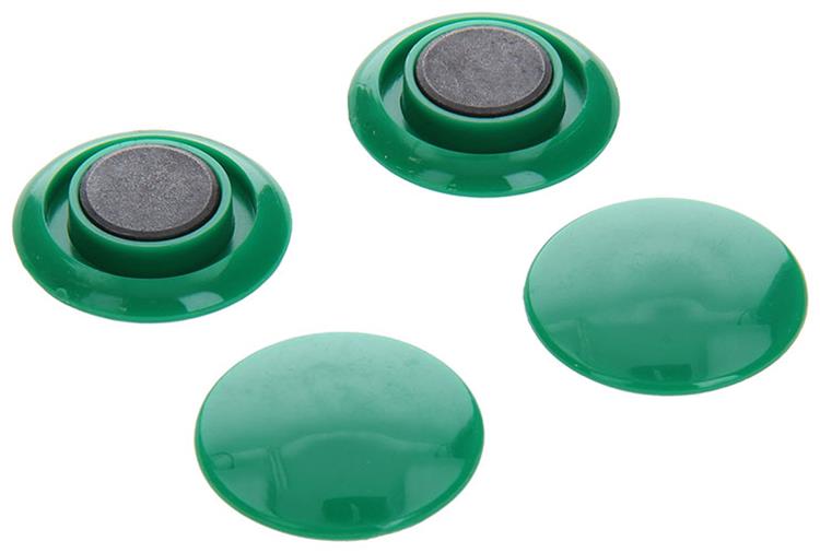 Afbeelding laden in galerijviewer, Mack 1017870 - bordmagneet kunststof groen 4 st 30 mm | 10 stuks