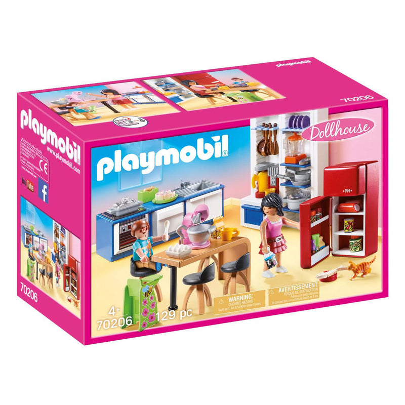 Load image into Gallery viewer, Playmobil Dollhouse Leefkeuken 70206