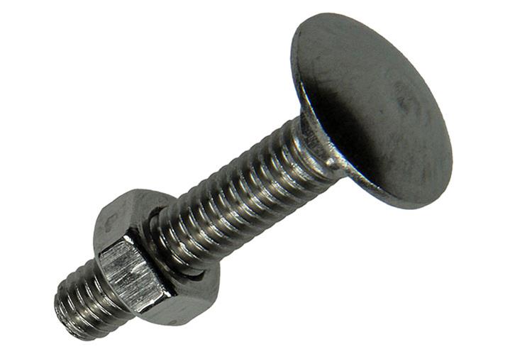 Afbeelding laden in galerijviewer, Mack 1019907 - houtbout + moer roestvrijstaal 5 st m6x30 mm | 10 stuks