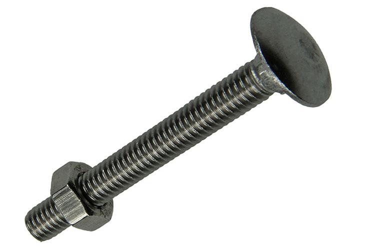 Afbeelding laden in galerijviewer, Mack 1019909 - houtbout + moer roestvrijstaal 3 st m6 x 50 mm | 10 stuks