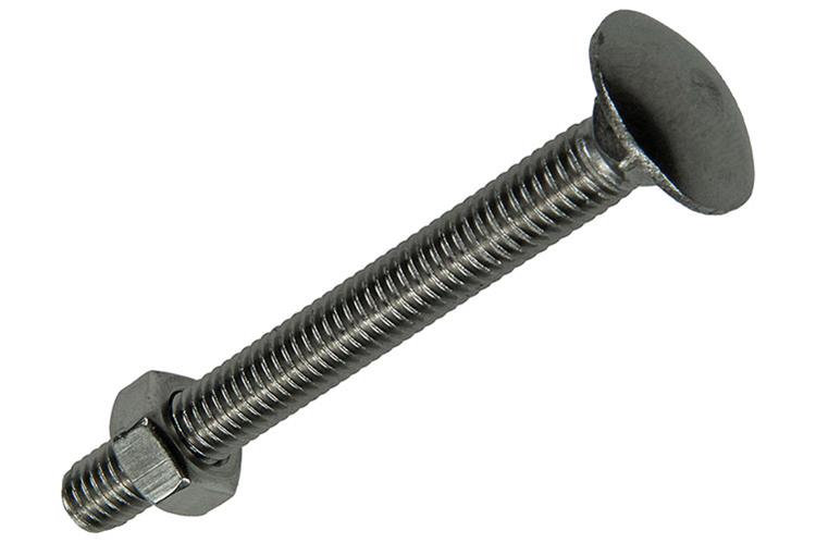 Afbeelding laden in galerijviewer, Mack 1019918 - houtbout + moer roestvrijstaal 2 st m8 x 70 mm | 5 stuks
