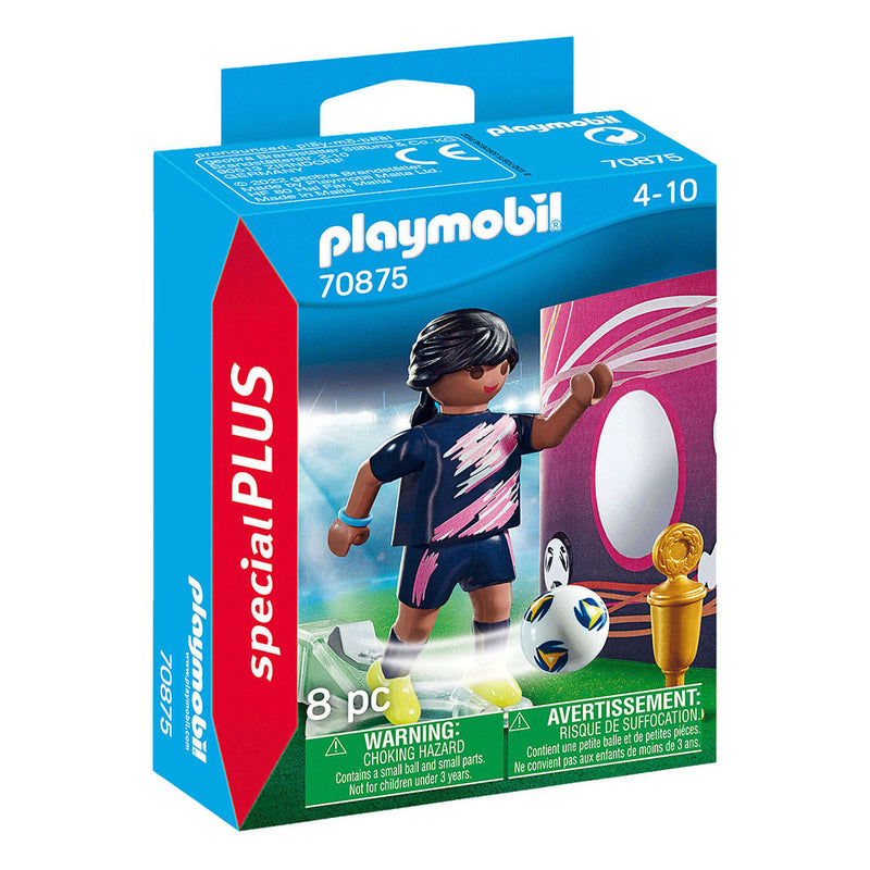 Load image into Gallery viewer, Playmobil Specials Voetbalster met Doelmuur 70875