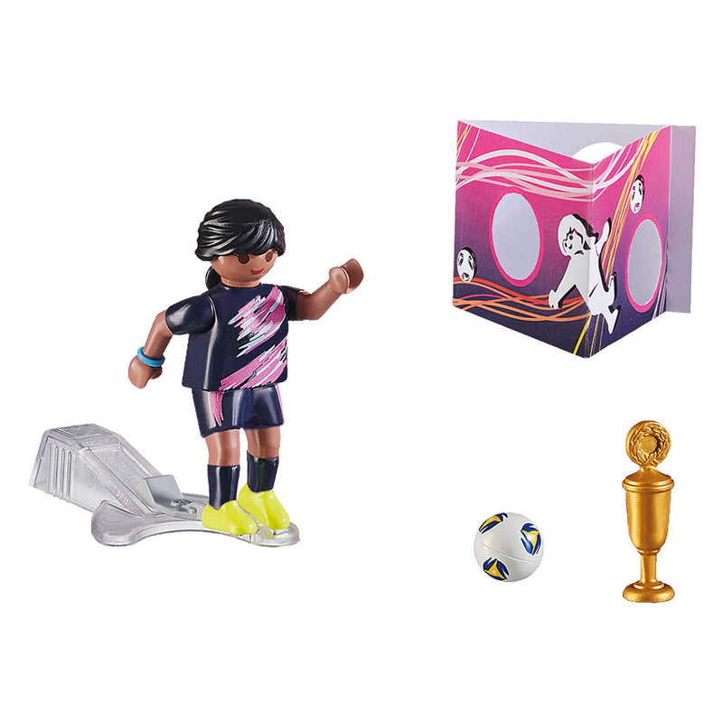 Afbeelding laden in galerijviewer, Playmobil specials voetbalster met doelmuur - 70875