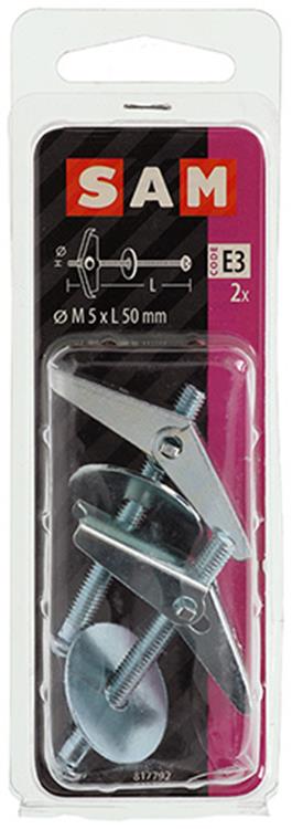 Afbeelding laden in galerijviewer, Mack 1017892 - paraplu-plug staal verzinkt 2 2 st m5 x 50 mm | 5 stuks