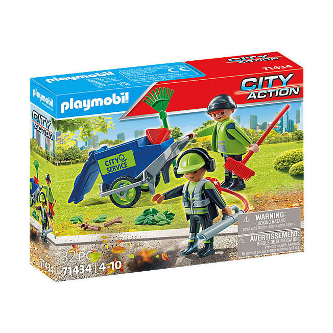 Load image into Gallery viewer, Playmobil City Action Figurenset Schoonmaakteam 71434