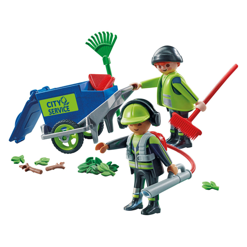 Load image into Gallery viewer, Playmobil City Action Figurenset Schoonmaakteam 71434