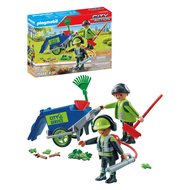 Load image into Gallery viewer, Playmobil City Action Figurenset Schoonmaakteam 71434