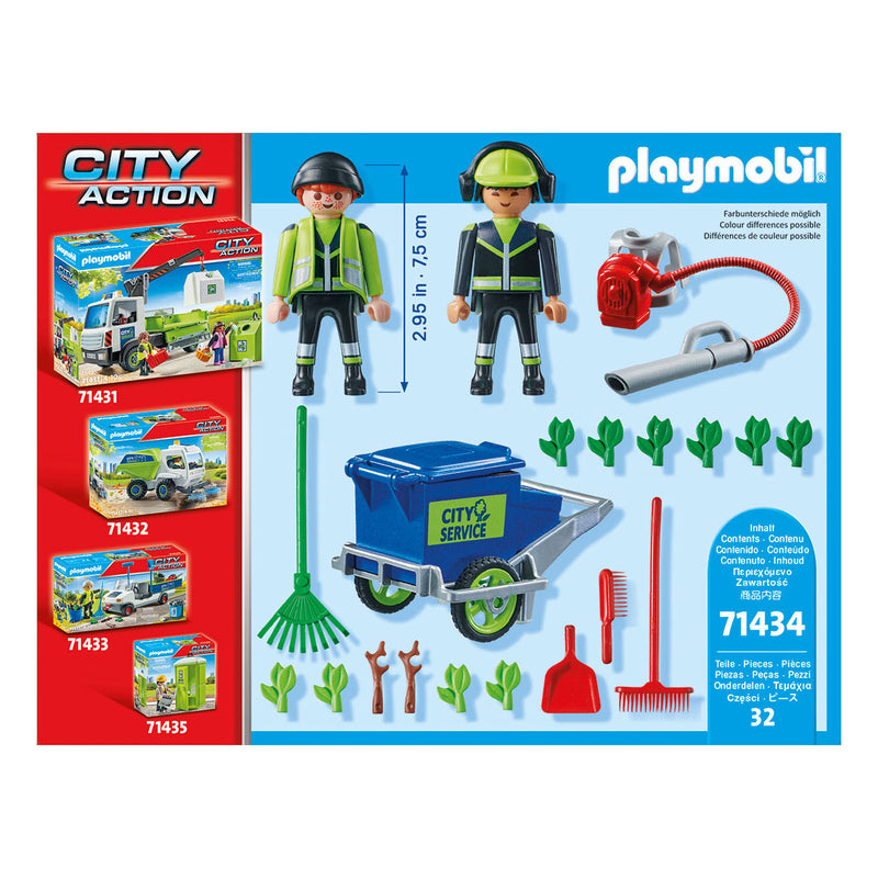 Load image into Gallery viewer, Playmobil City Action Figurenset Schoonmaakteam 71434