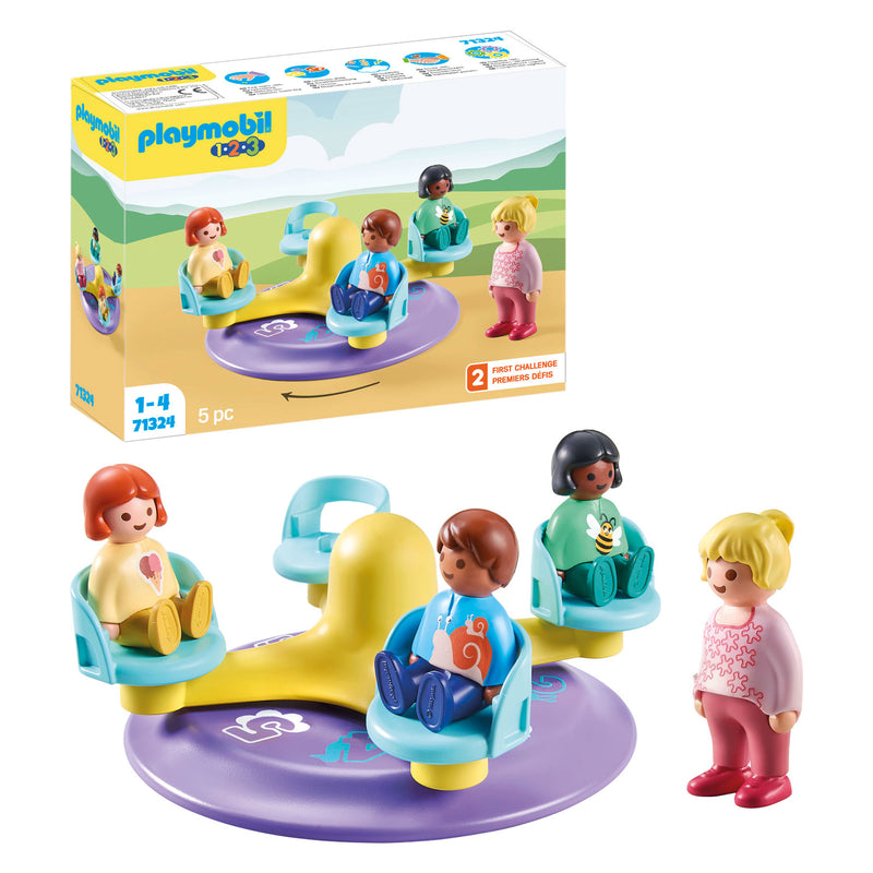 Load image into Gallery viewer, Playmobil 1.2.3. Kindercarrousel 71324