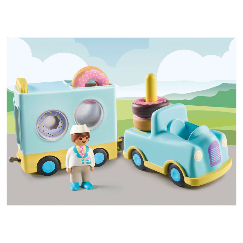 Load image into Gallery viewer, Playmobil Junior Donut truck 71325