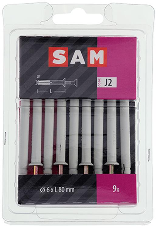 Afbeelding laden in galerijviewer, Mack 1017909 - nylon nagelplug polyamide 9 st 6 x 80 mm | 5 stuks