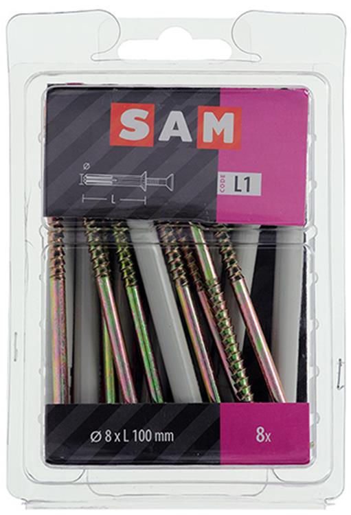 Afbeelding laden in galerijviewer, Mack 1017911 - nylon nagelplug polyamide 8 st 8 x 100 mm | 5 stuks