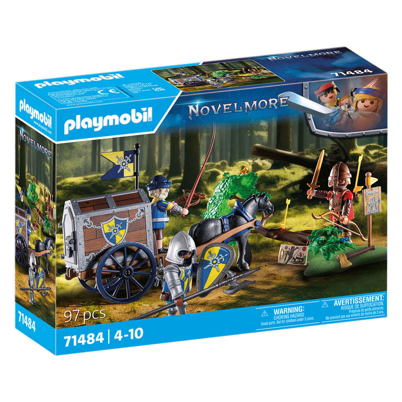 Load image into Gallery viewer, Playmobil novelmore overval op transportwagen - 71484