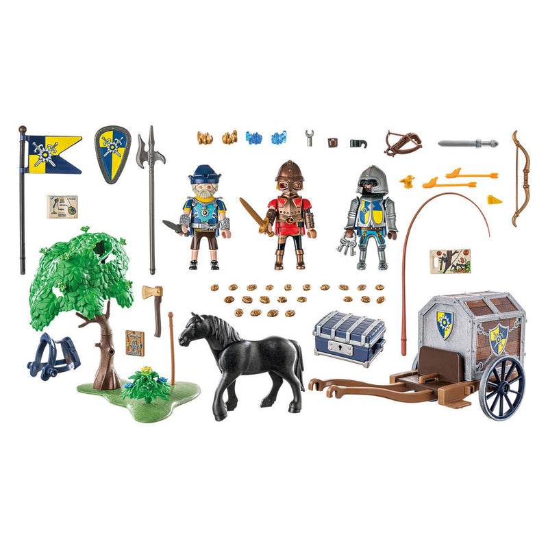 Load image into Gallery viewer, Playmobil novelmore overval op transportwagen - 71484