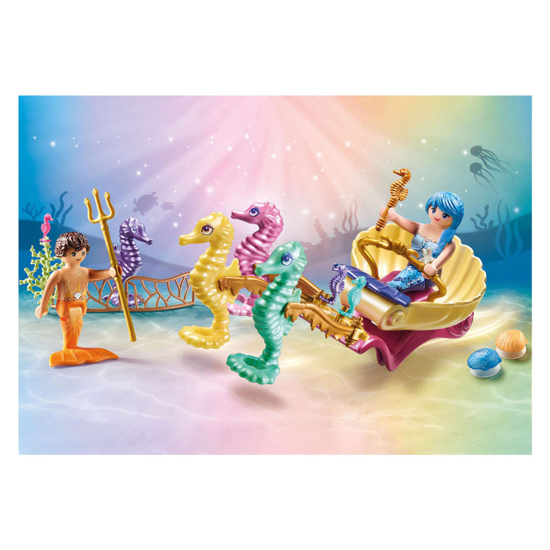 ギャラリービューアに画像をロードする, Playmobil princess magic zeemeermin zeepaard koets - 71500