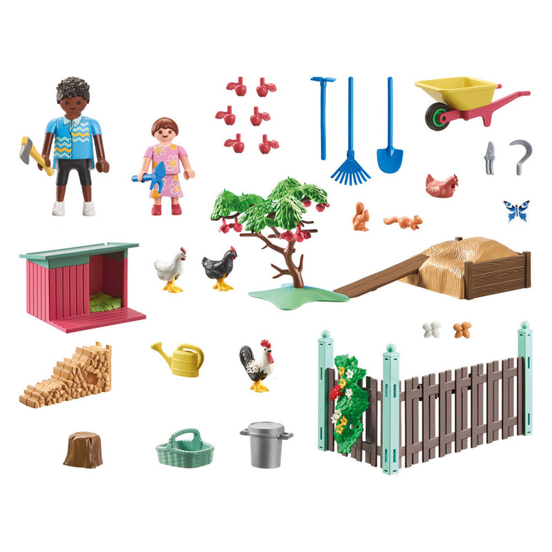 Load image into Gallery viewer, PLAYMOBIL MyLife Kleine kippenboerderij in de tuin van het
