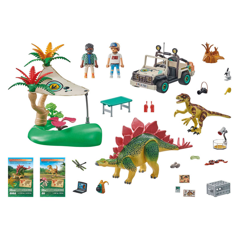 Afbeelding laden in galerijviewer, Playmobil dinos onderzoeksstation met dinosaurussen - 71523