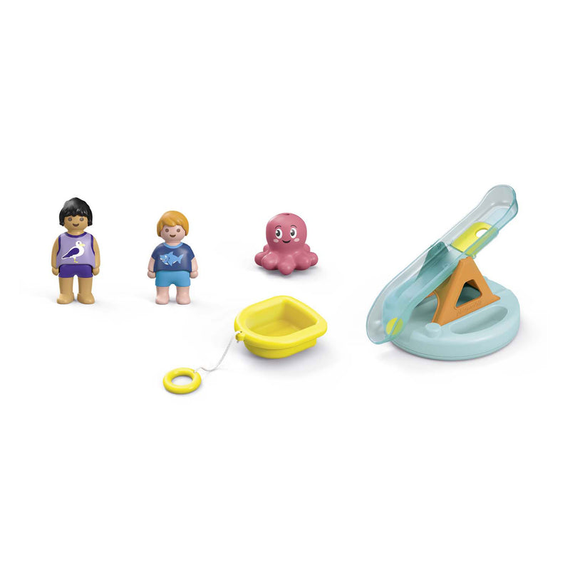 ギャラリービューアに画像をロードする, Playmobil junior zwemeiland met waterglijbaan - 71687
