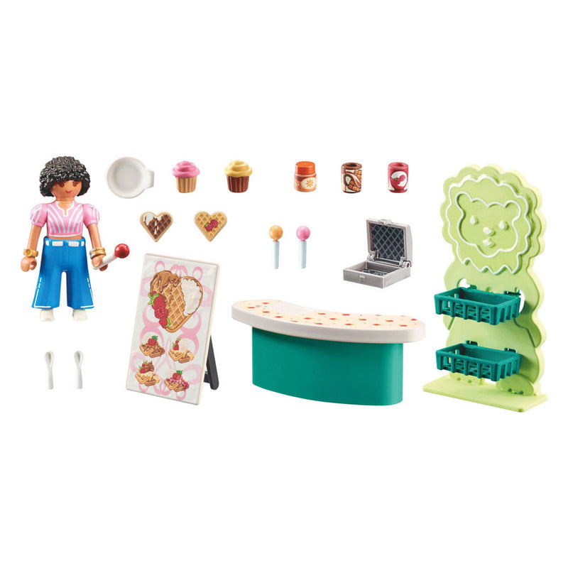 Afbeelding laden in galerijviewer, Playmobil my life snoepkraam - 71540