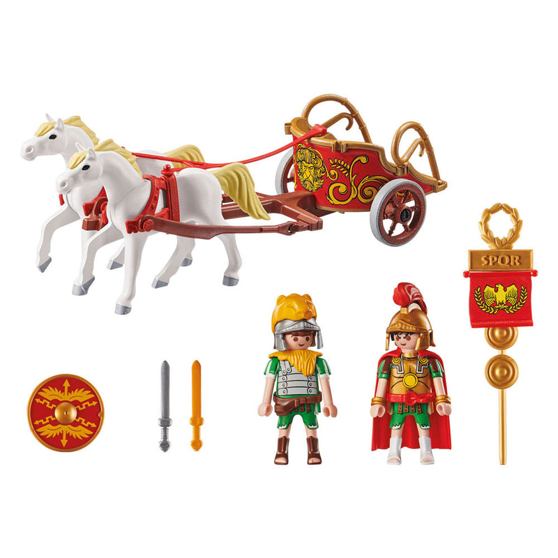 Afbeelding laden in galerijviewer, Playmobil asterix: romeinse strijdwagen - 71543