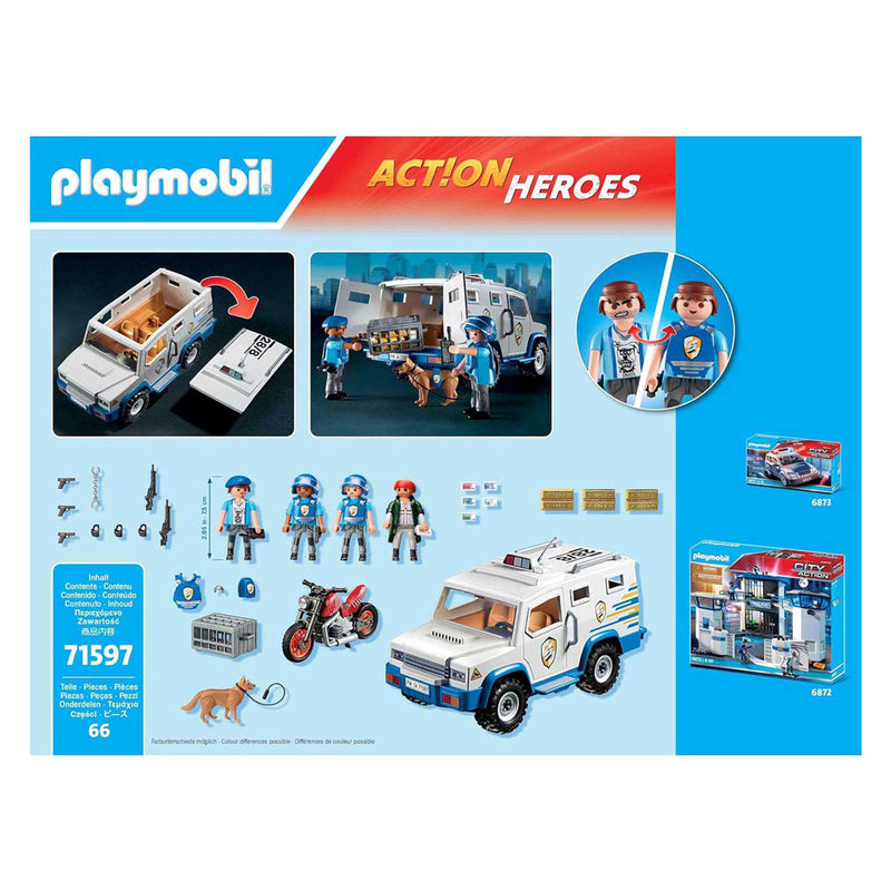 Load image into Gallery viewer, Playmobil action heroes geldtransporteur