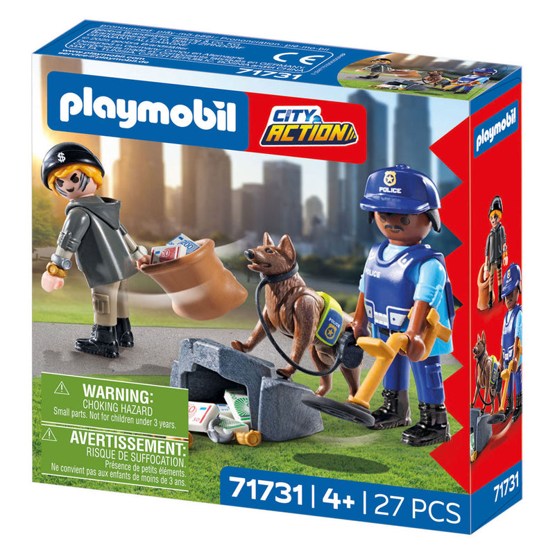 Chargez l'image dans la visionneuse de la galerie, Playmobil action heroes politiehond met boef - 71731