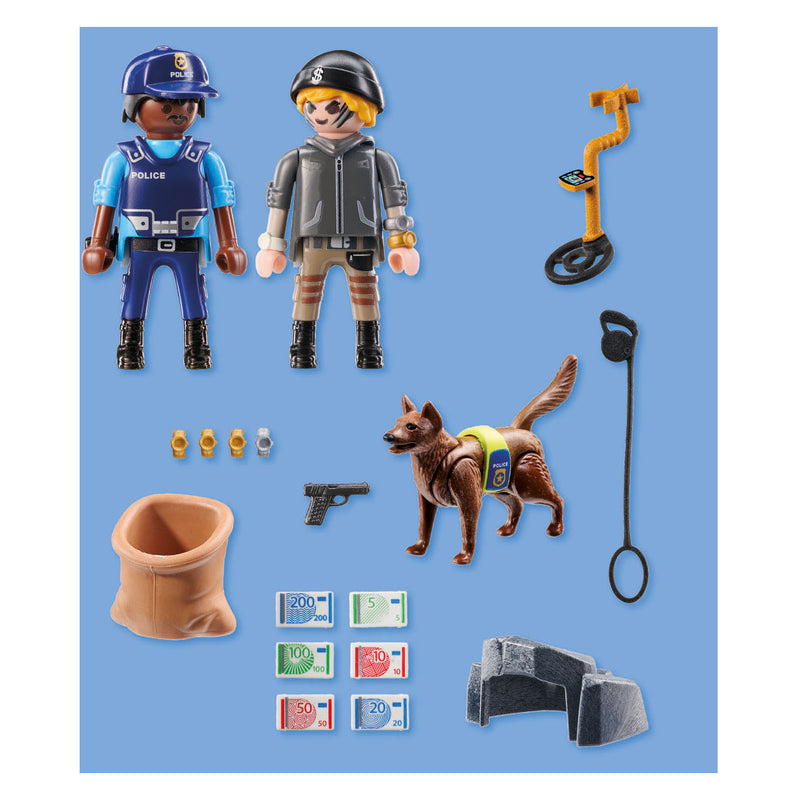 Chargez l'image dans la visionneuse de la galerie, Playmobil action heroes politiehond met boef - 71731