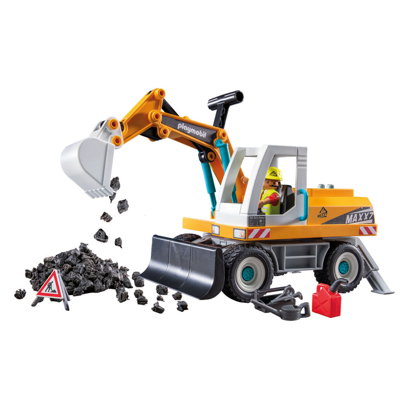 Afbeelding laden in galerijviewer, Playmobil action heroes grote graafmachine - 71749