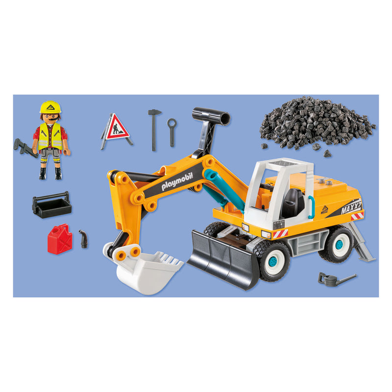 Afbeelding laden in galerijviewer, Playmobil action heroes grote graafmachine - 71749