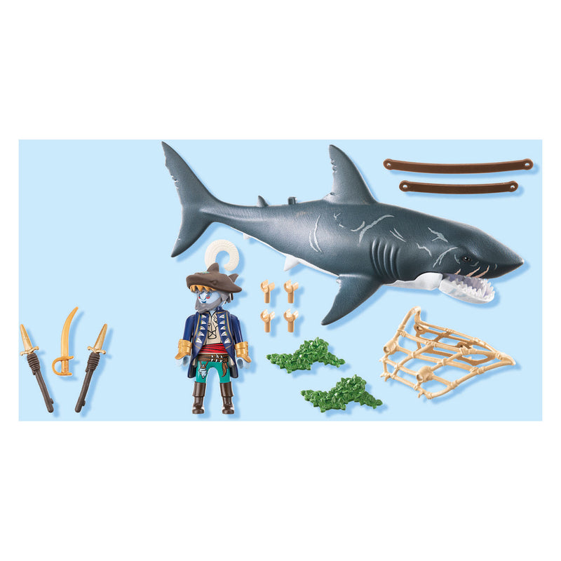 Afbeelding laden in galerijviewer, Playmobil pirates reuzenhaai met piraat - 71793